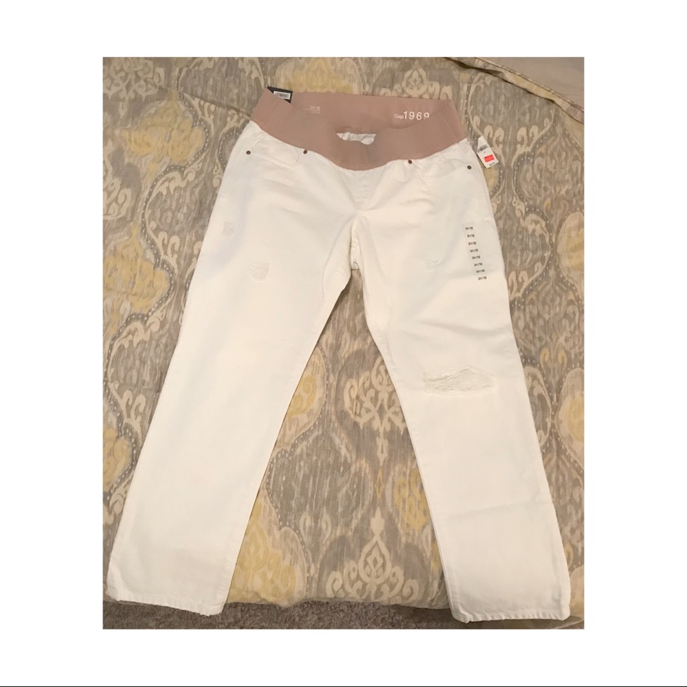 GAP NWT Real Straight maternity jeans 12